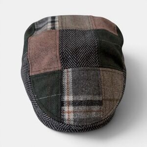 Boston Scally Co The Lad Patchwork Edition Flat Cap Newsboy Mens XXL